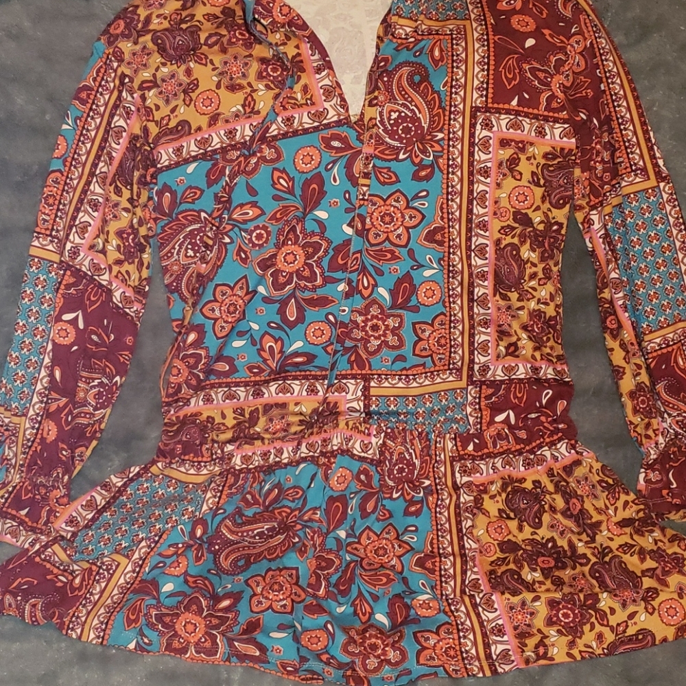 Zara short print dress